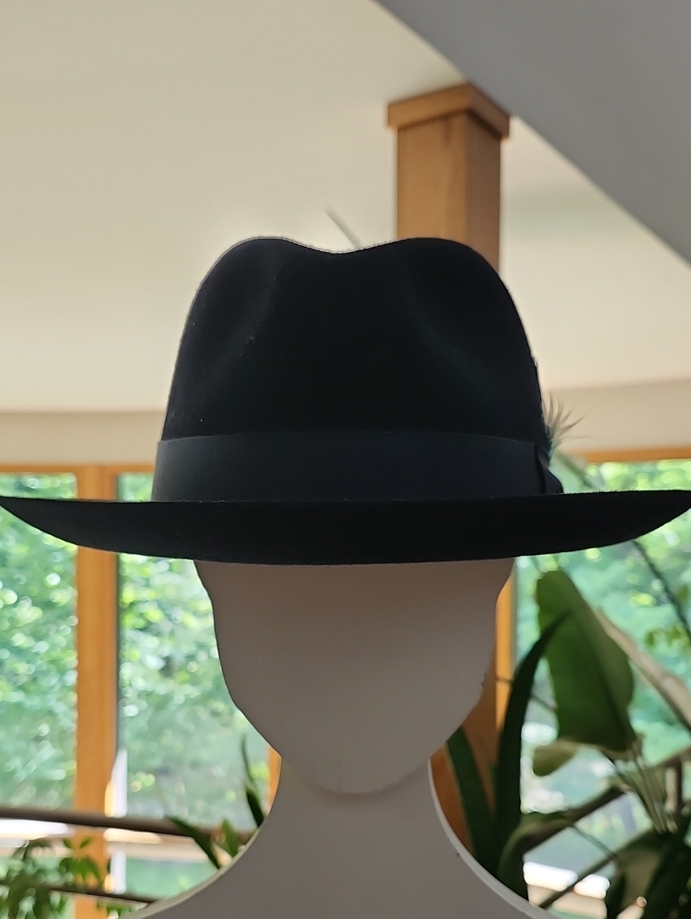 Biltmore Giorgio Cellini Felt Fedora with Two Additional Side Feathers